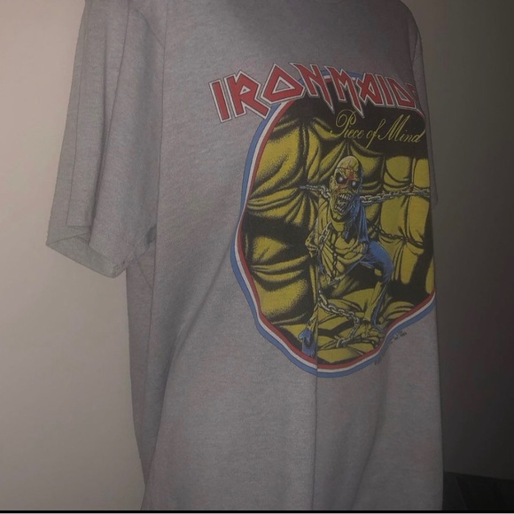 1983 IRON MAIDEN “Piece of Mind“ SIZE  XL- SCREEN STARS- Made in USA 🇺🇸 - Picture 9 of 9